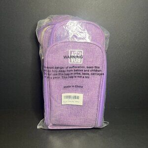 New Boacay Women's Purple Lavender Travel Hanging Shower Toiletry Bag 10 x 8.5"